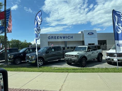 Greenwich ford - Greenwich Ford. Sales: 845-605-9221; Service: 518-692-2246; Parts: 518-692-2246; 1111 State Route 29 Directions Greenwich, NY 12834. Home; New Inventory New Inventory. New Vehicles Electric Vehicles New Commercial Vehicle Inventory Accu-Trade Instant Offer Showroom Ford Brochures EV Hub Shop By Model.